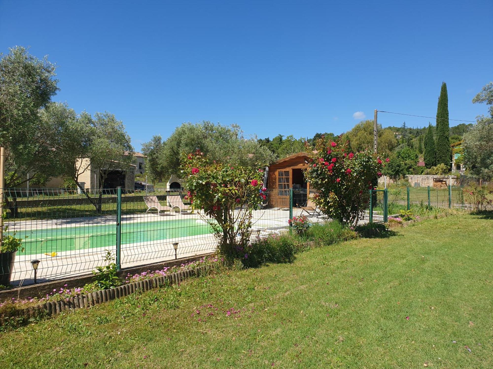 Gite Et Piscine L'Ecrin Aux Oliviers En Cevennes Saint-Christol-les-Ales Екстер'єр фото